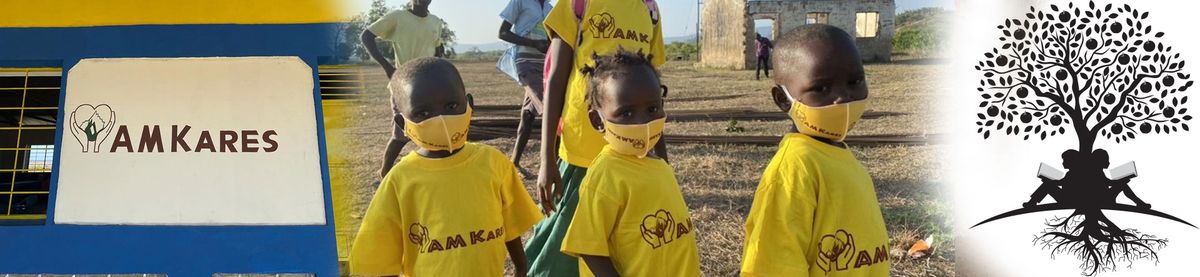 Villagers gathered at an AM Kares school site